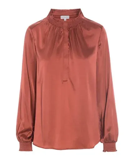 Dea Kudibal silkebluse Faith cognac