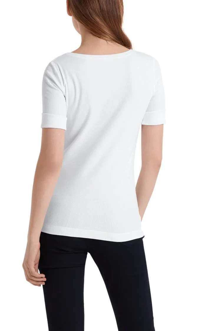 Marc Cain Essentials tshirt hvid E4809J50 100 2