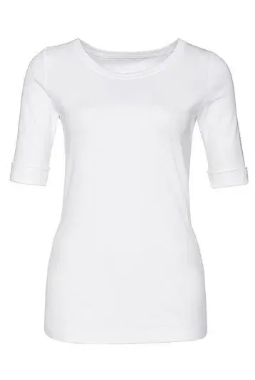 Marc Cain Essentials tshirt hvid E4809J50 100