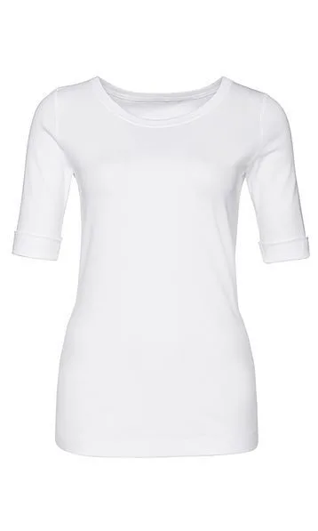 Marc Cain Essentials tshirt hvid E4809J50 100