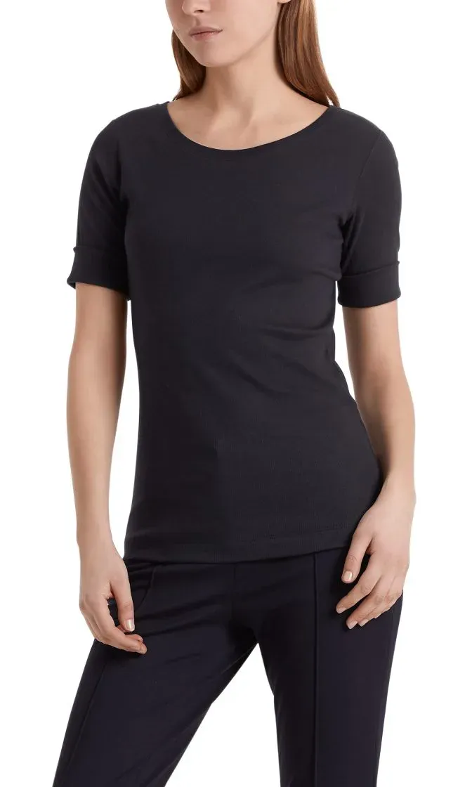 Marc Cain Essentials tshirt marine E4809J50 395 2