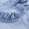 Stenstroems skjorte feminine blaa med flaeser 1
