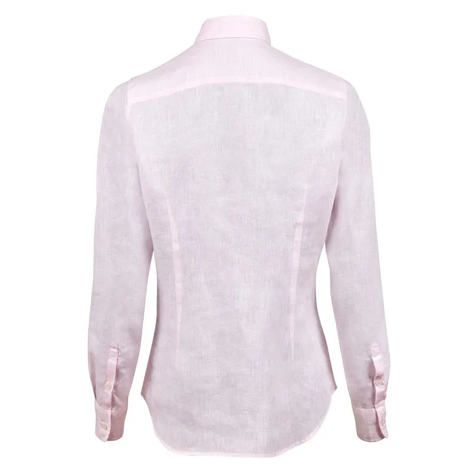 Stenstroems skjorte Sofie i linen light pink 1
