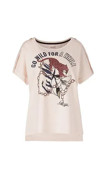 Marc Cain Collection bluse leopard panna cotta