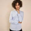 Mos Mosh Mattie sustainable shirt light blue 2