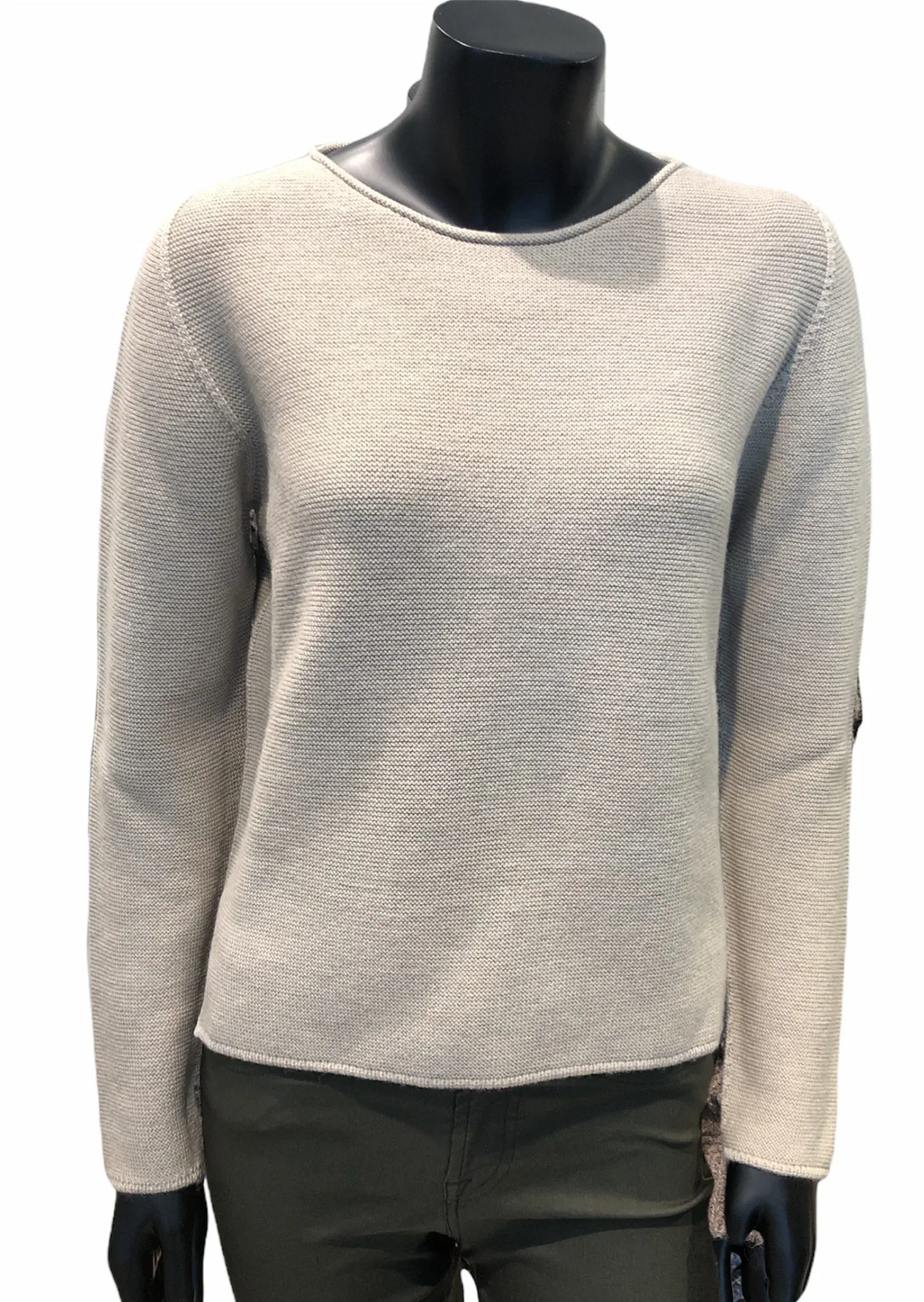 Arovescio strik Beige Mel. sand