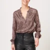 Dea Kudibal silkebluse Faith Animal Taupe 1