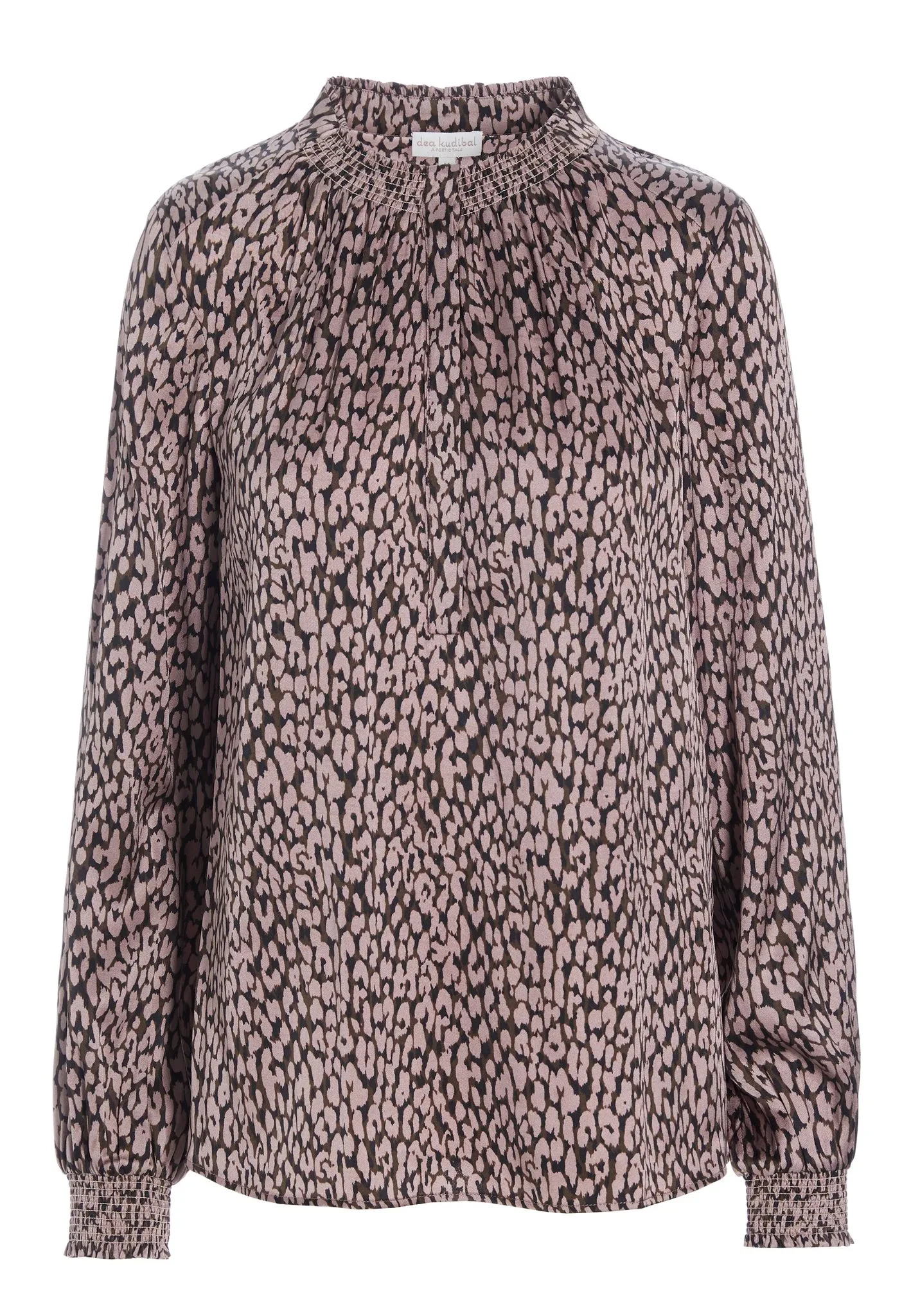Dea Kudibal silkebluse Faith Animal Taupe