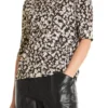 Marc Cain Collections T shirt moerkebrun med blomster 2