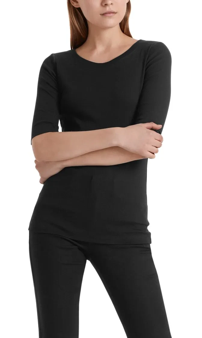 Marc Cain Essentials tshirt sort E4809J50 900 4