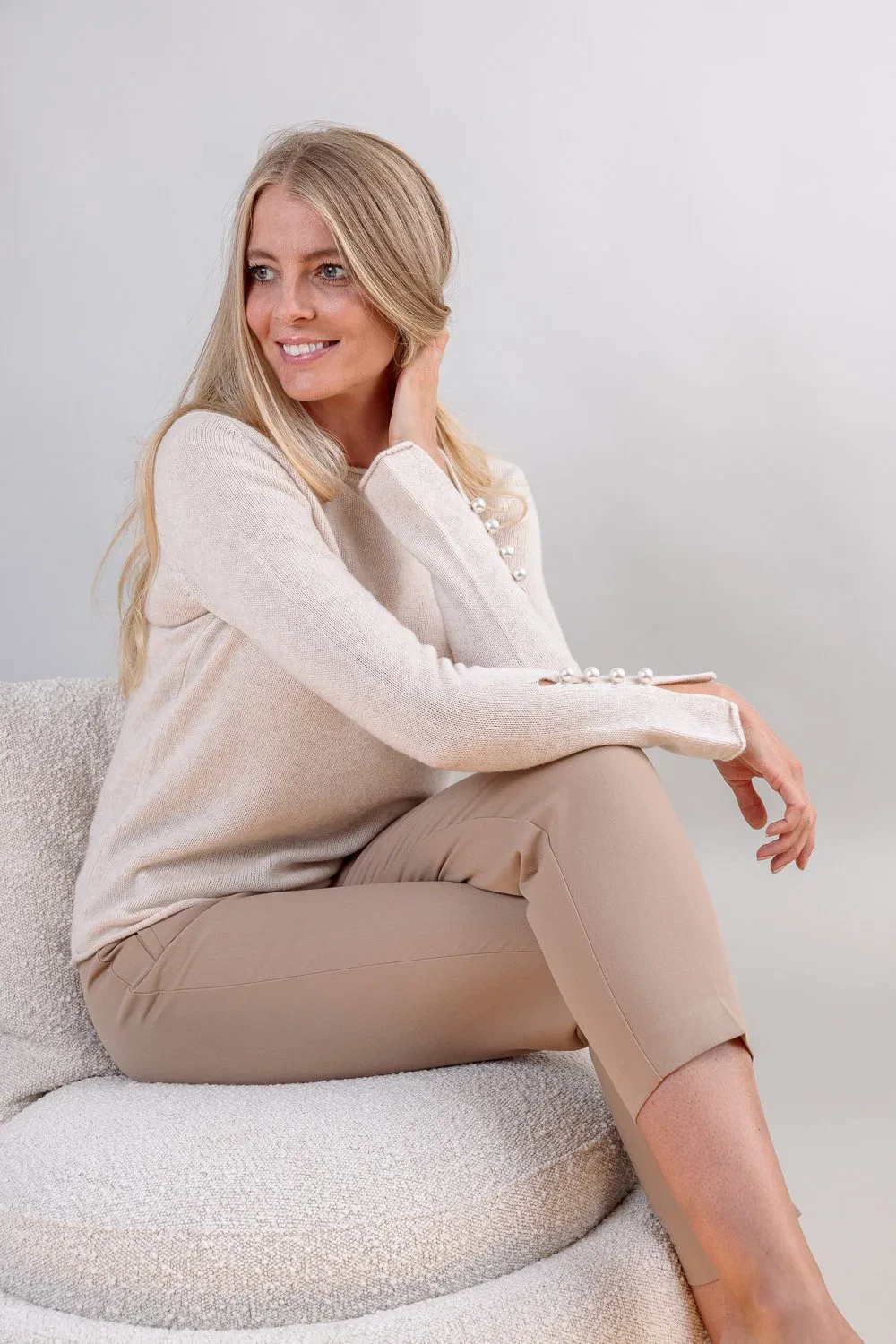 OTAY Abbelone cashmere sweater warm beige 2