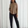 Davida Curved sweater mink 1 scaled