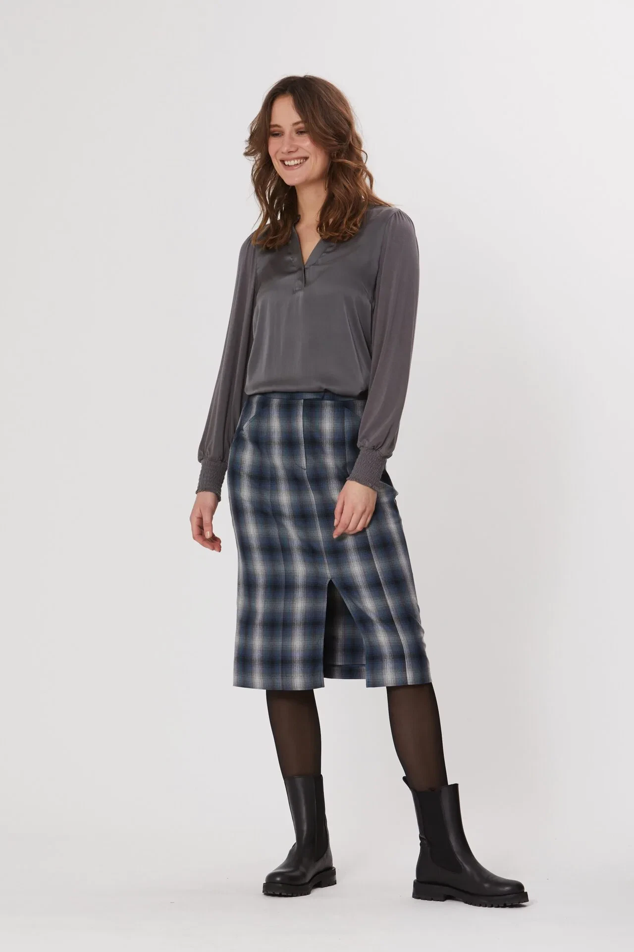 PBO Pollipop Blouse Grey 1