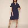 Mos Mosh Adley Leia Kjole navy