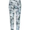 Cambio bukser Jorden Seam grey blue shaded batik flower 1