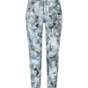 Cambio bukser Jorden Seam grey blue shaded batik flower