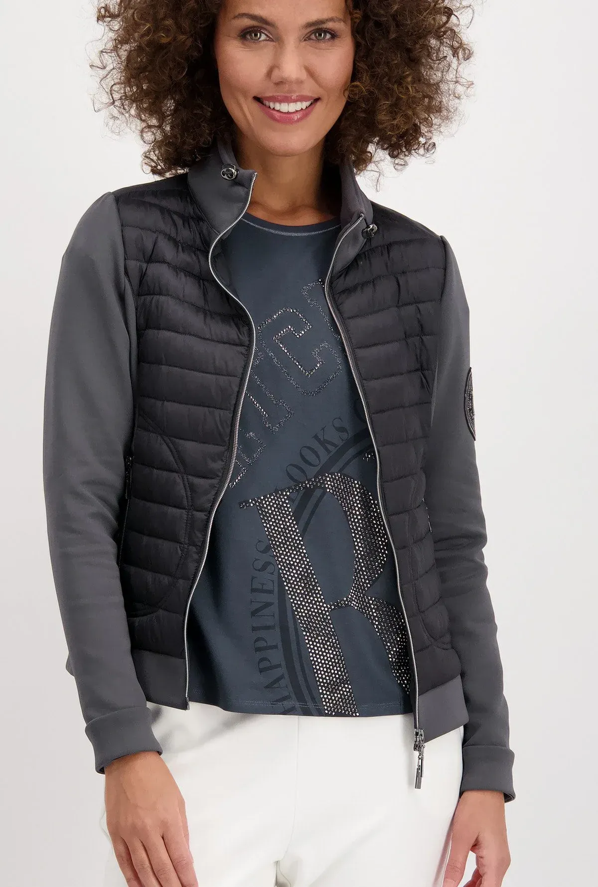 Monari Jakke med jersey aermer 2