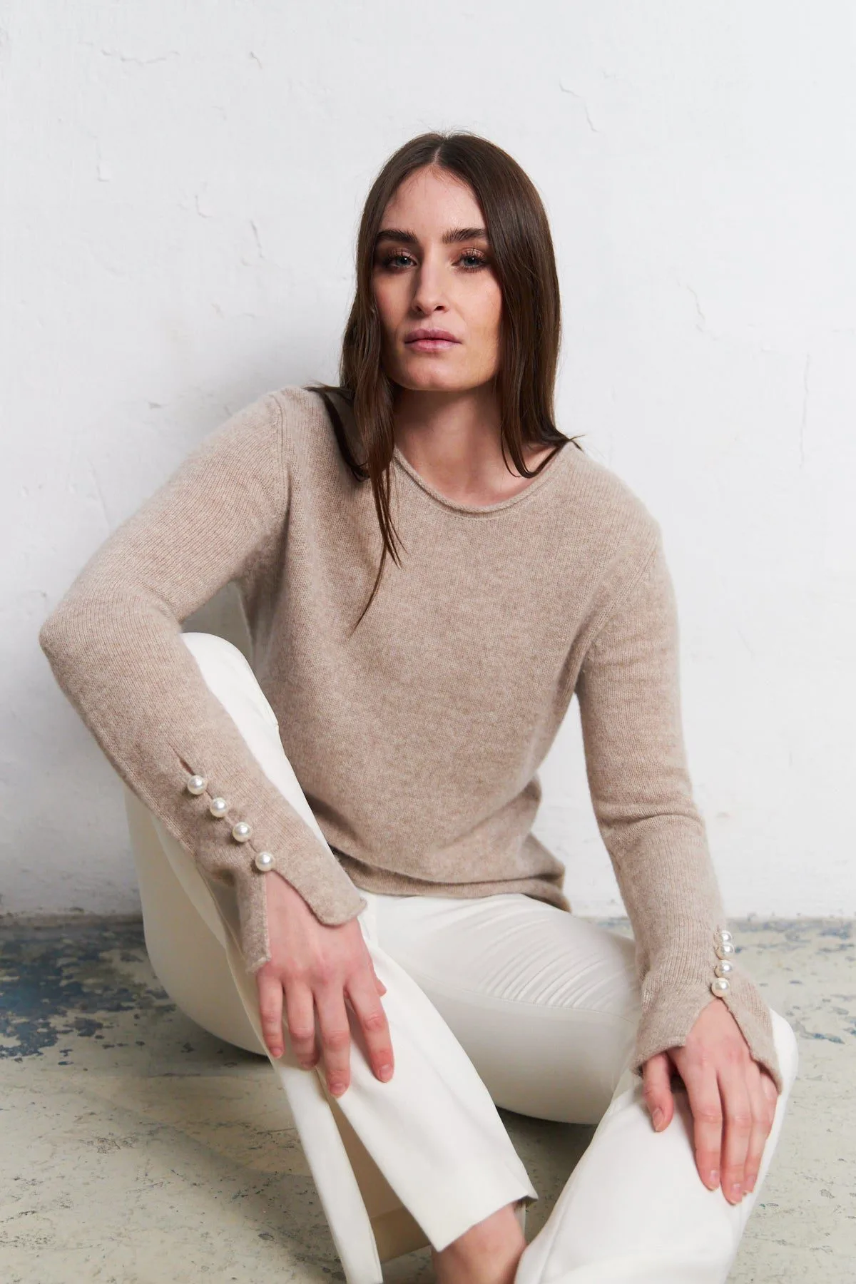 OTAY Abbelone Cashmere Sweater Sand