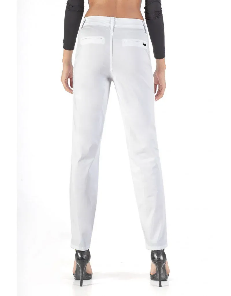 Jonny Q bukser Light stretch sateen white 1 1