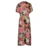 Stenstroems Carolina Pink Floral Viscose Maxi Dress 1
