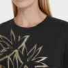 Marc Cain Sports T shirt med palme print i sort 2