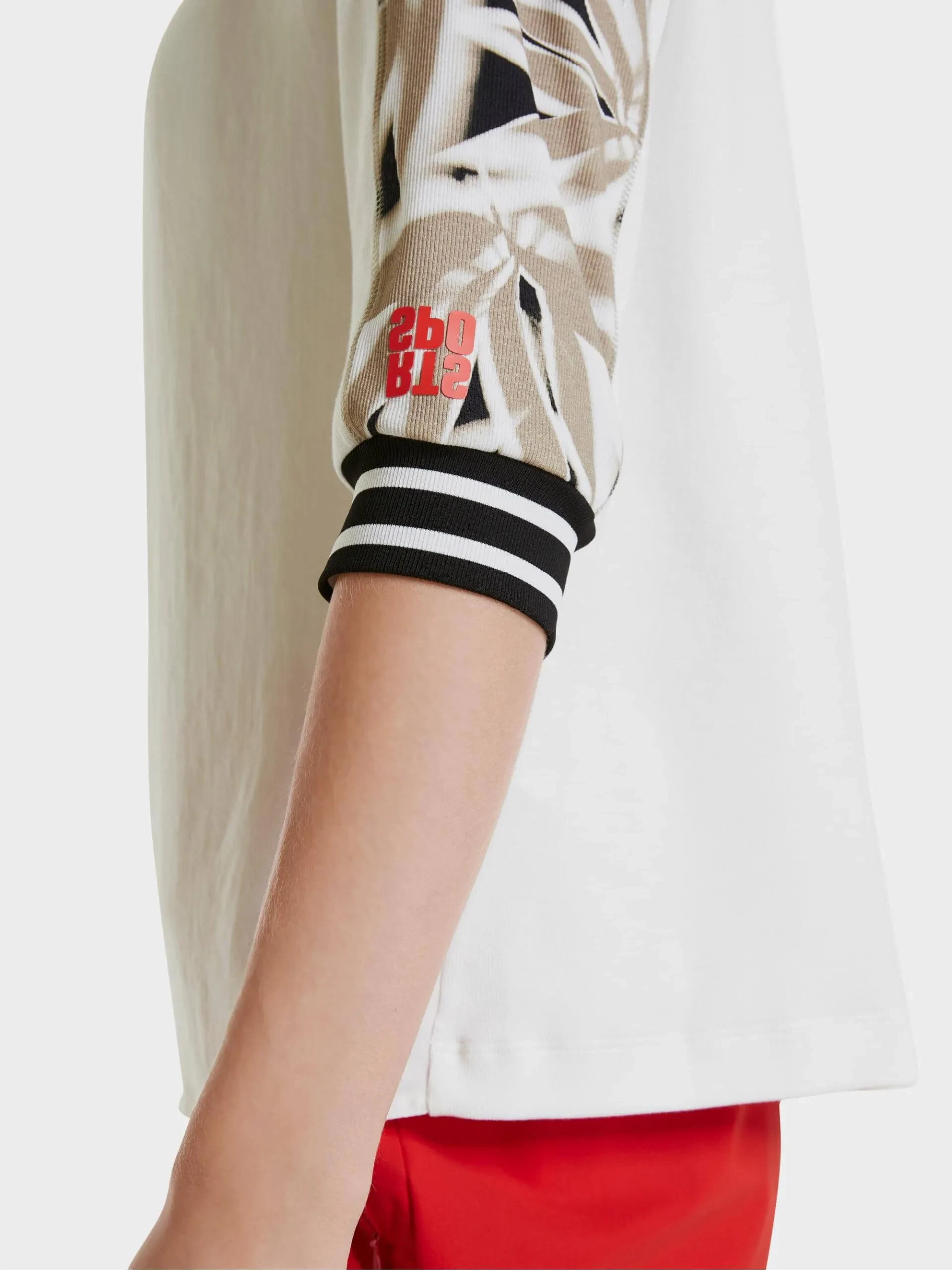 Marc Cain Sports bluse i mixed materiale raahvid 2