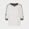 Marc Cain Sports bluse i mixed materiale raahvid 4
