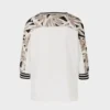 Marc Cain Sports bluse i mixed materiale raahvid 5