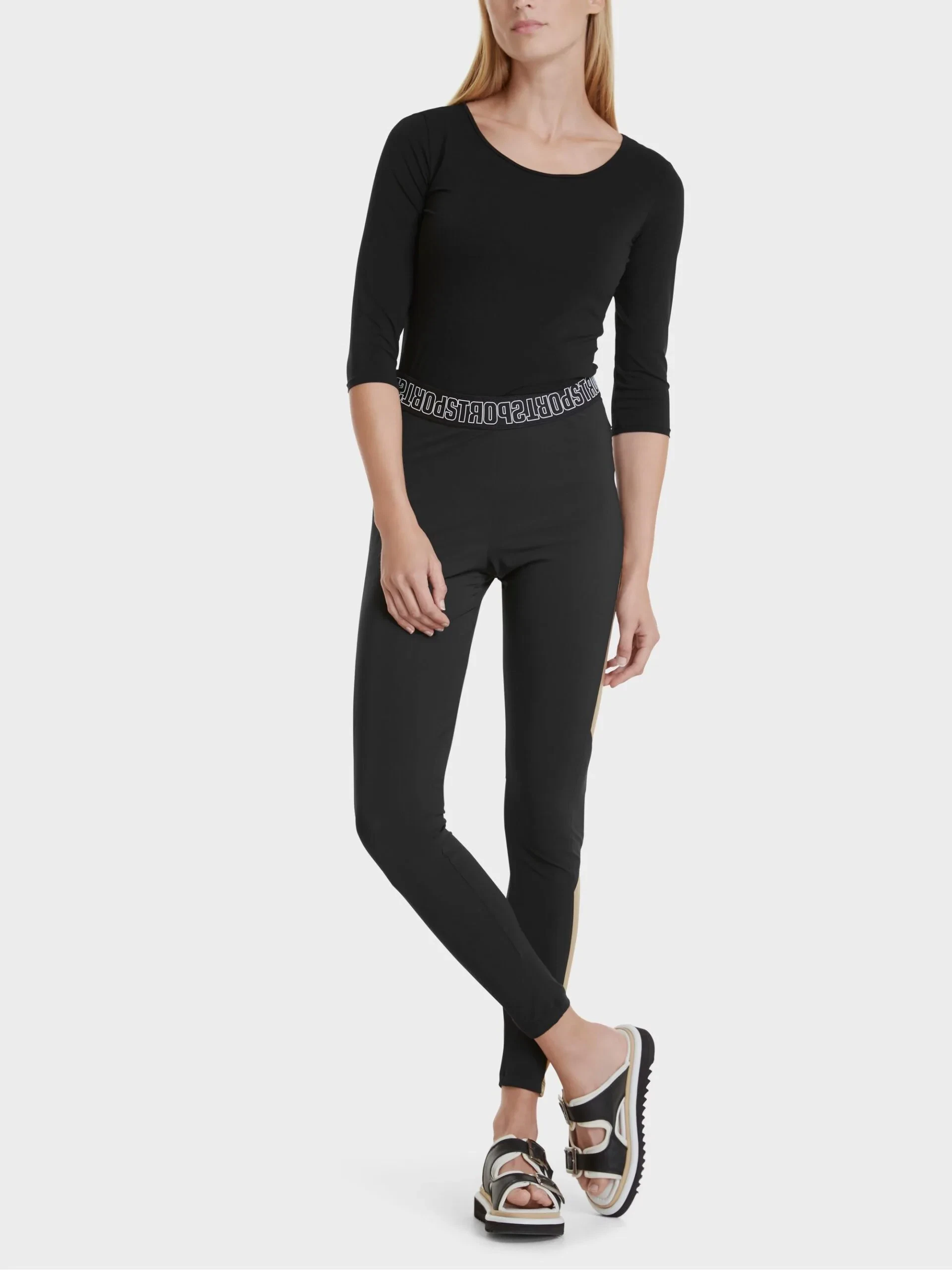 Marc Cain Sports bukser med guldprint 2