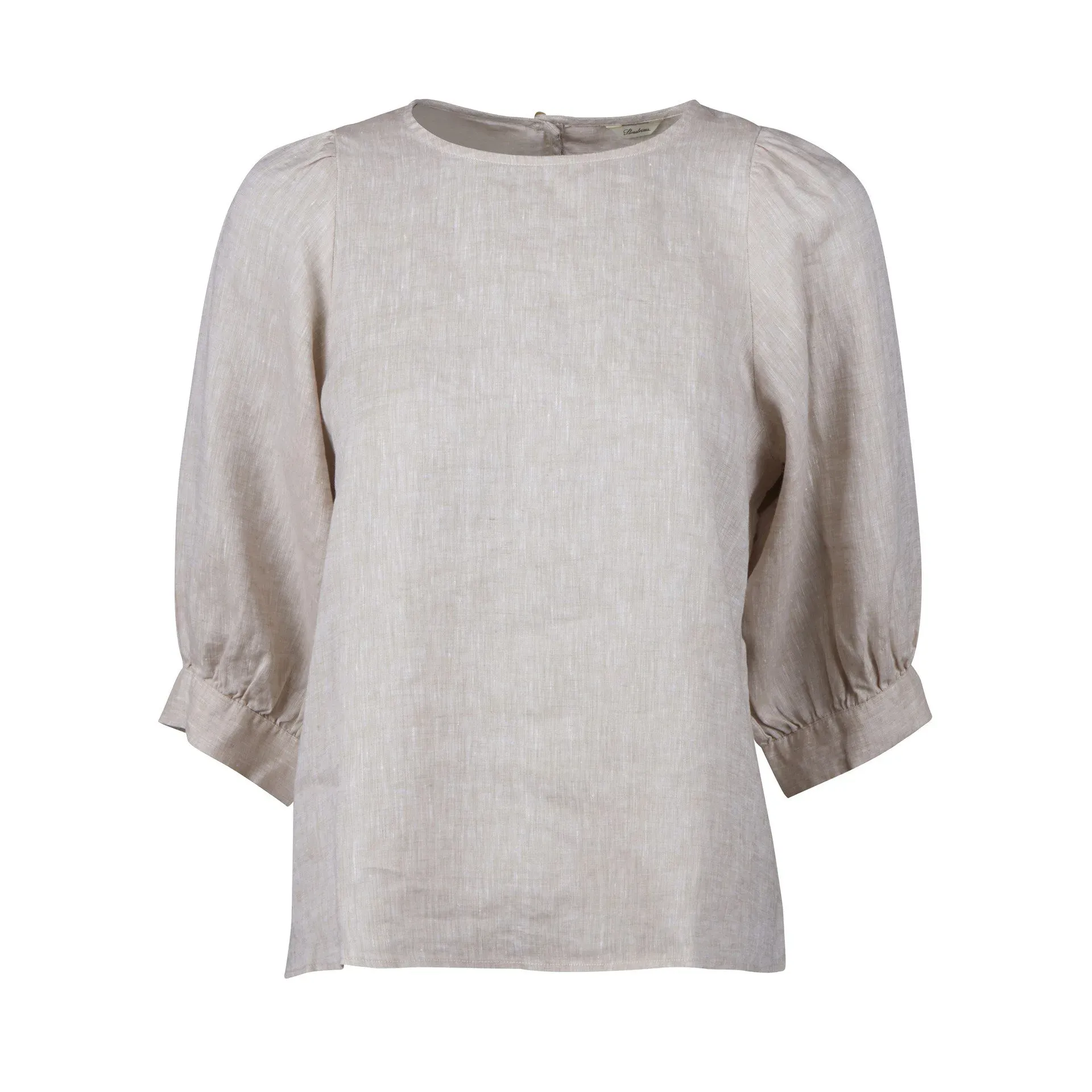 Stenstroems Carmen Light Beige Linen Blouse