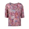 Stenstroems Cia Pink Patterned Viscose Blouse
