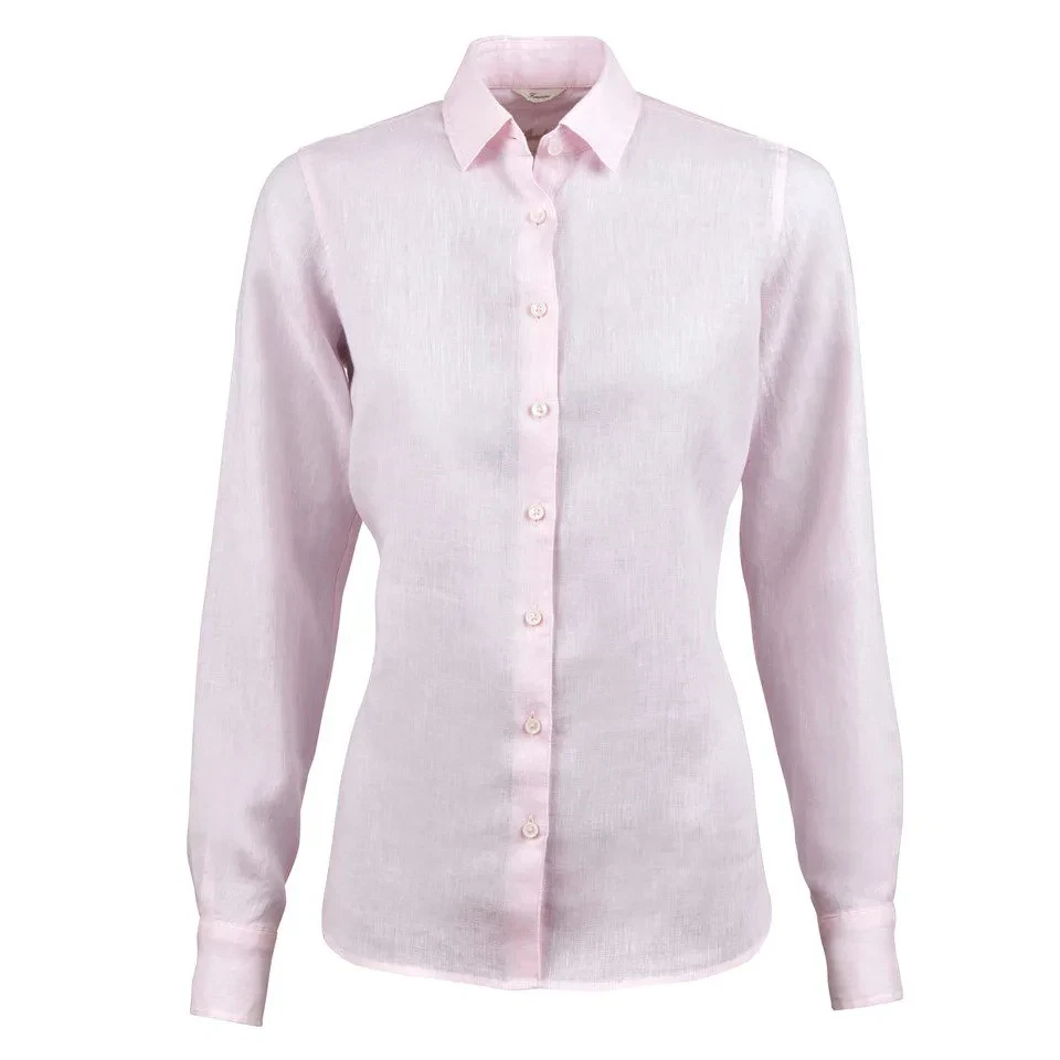 Stenstroems skjorte Sofie i linen light pink