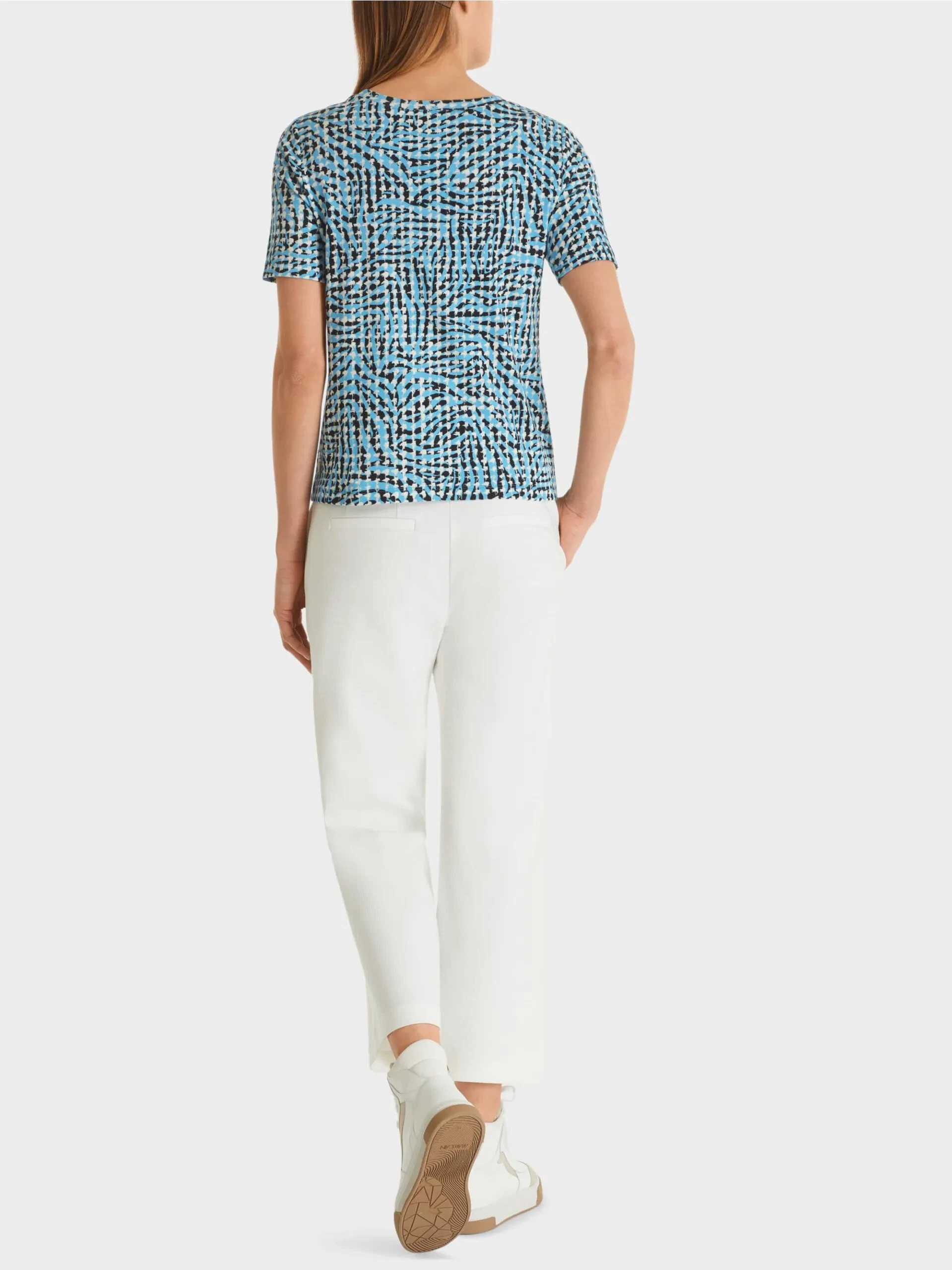 Marc Cain Sports T shirt i pepita tern 1