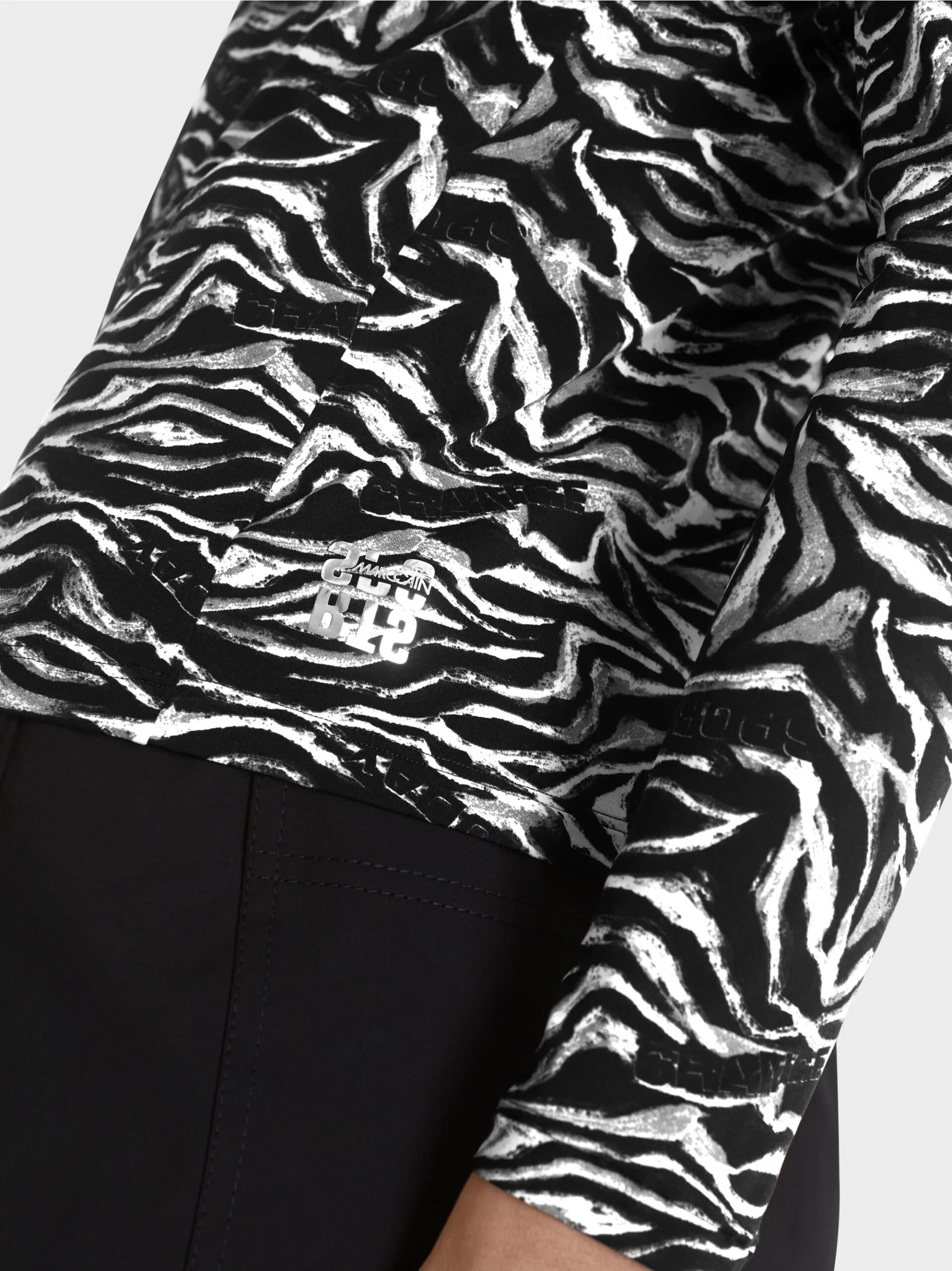 Marc Cain Sports bluse med zebra moenster 2