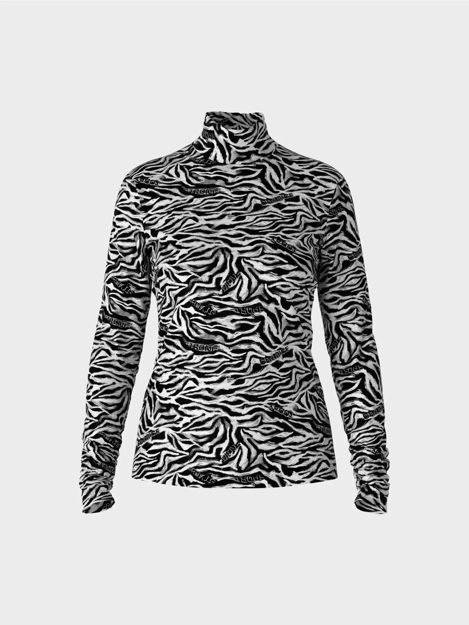 Marc Cain Sports bluse med zebra moenster 4