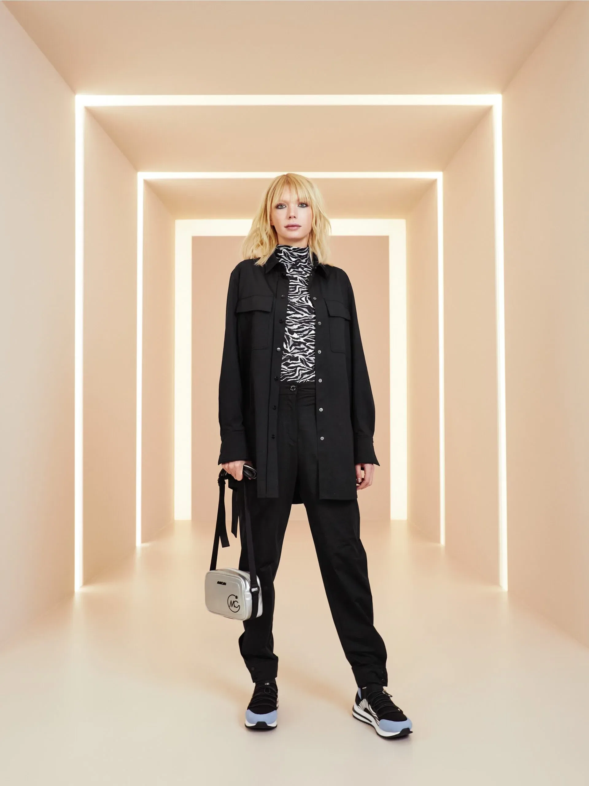 Marc Cain Sports bluse med zebra moenster 6