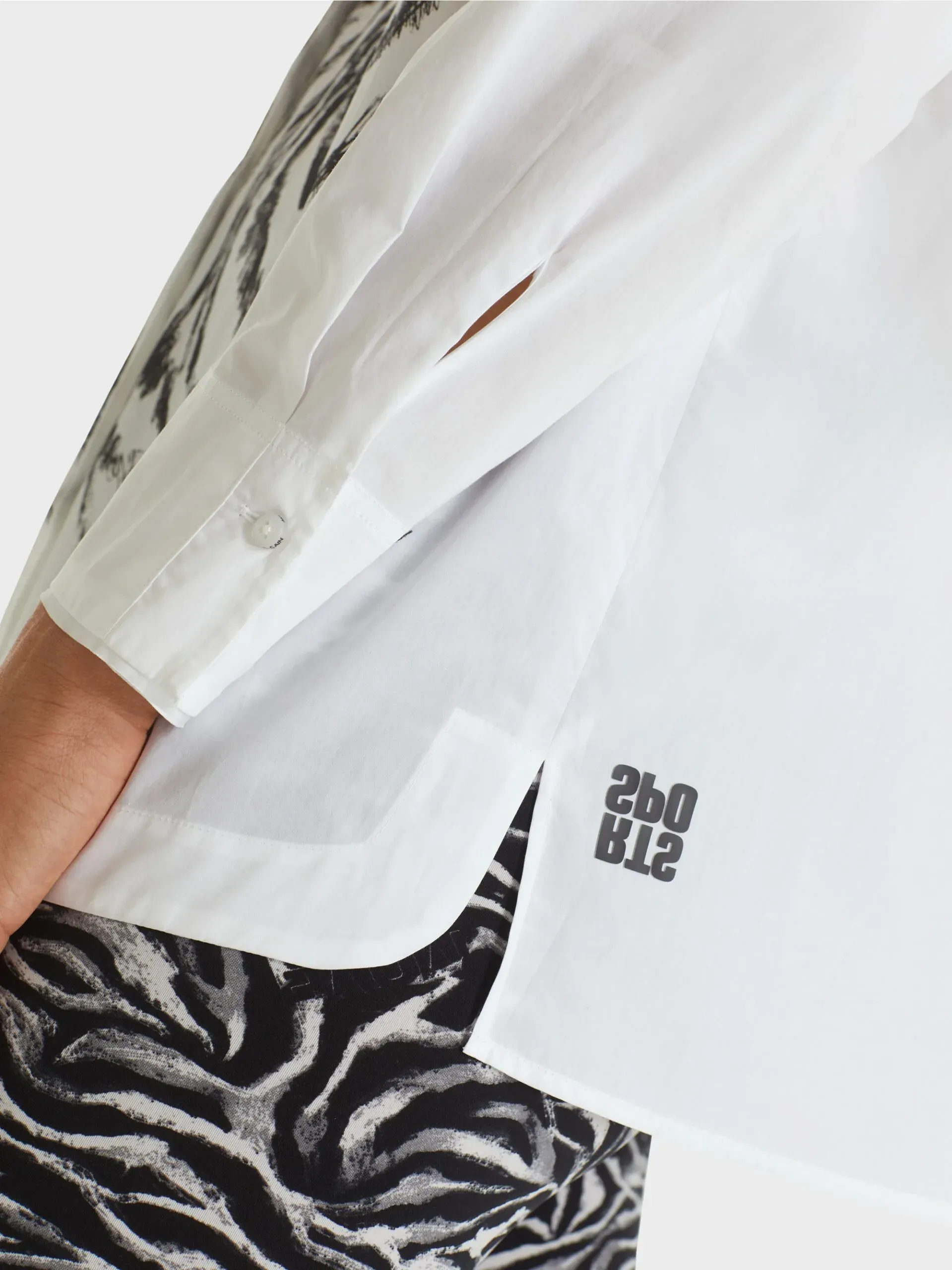 Marc Cain Sports bluse med zebraprint 2