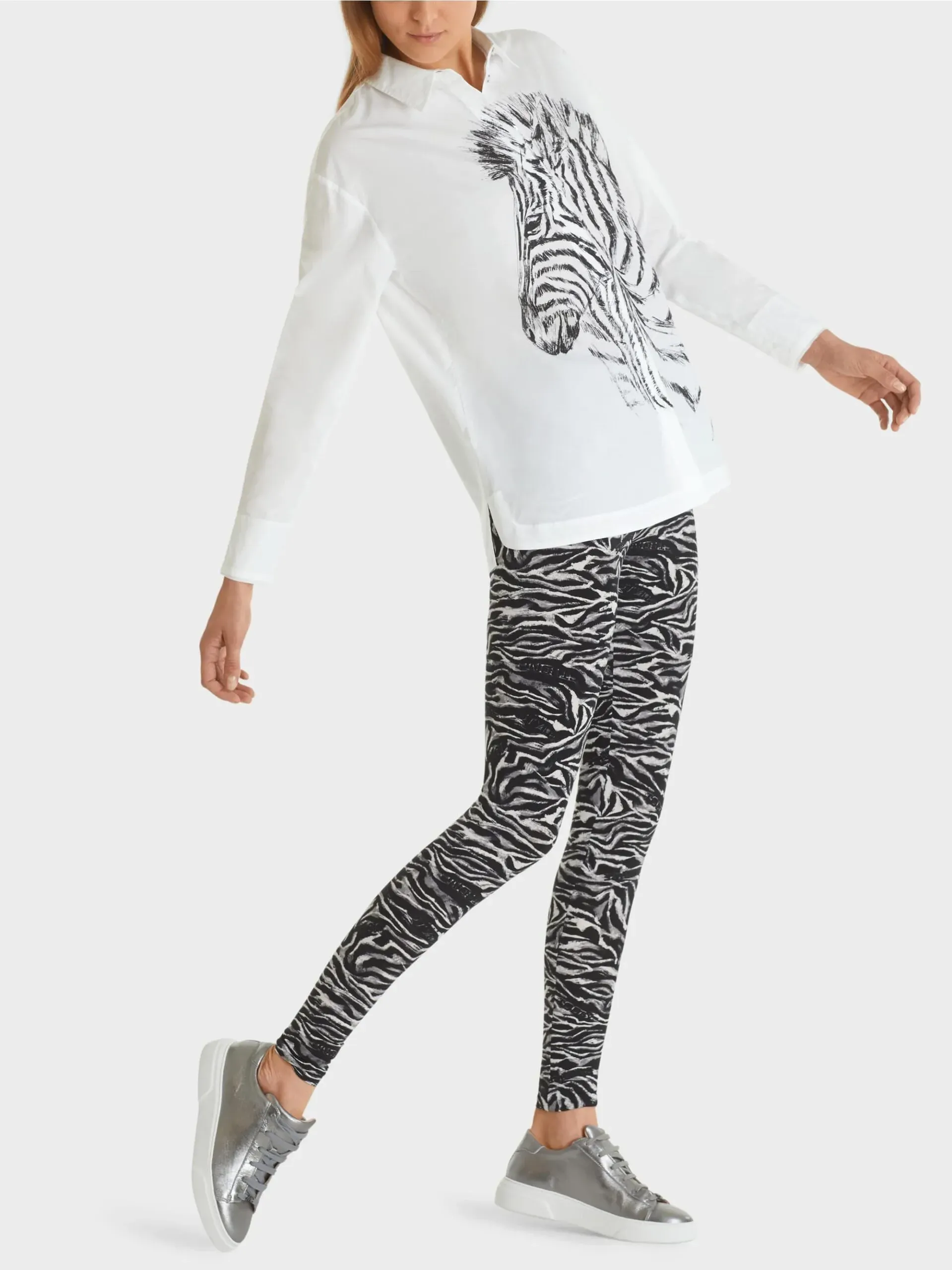 Marc Cain Sports bluse med zebraprint 3