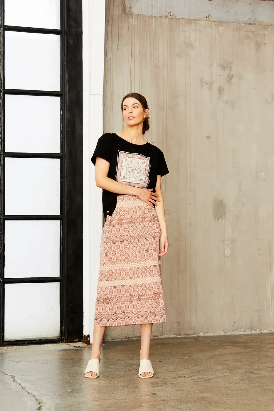 PBO Inbi nederdel i silke