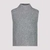Monari strik vest Grey Melange 5