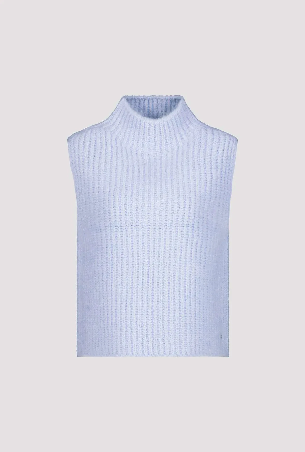 Monari strik vest lyseblaa 5