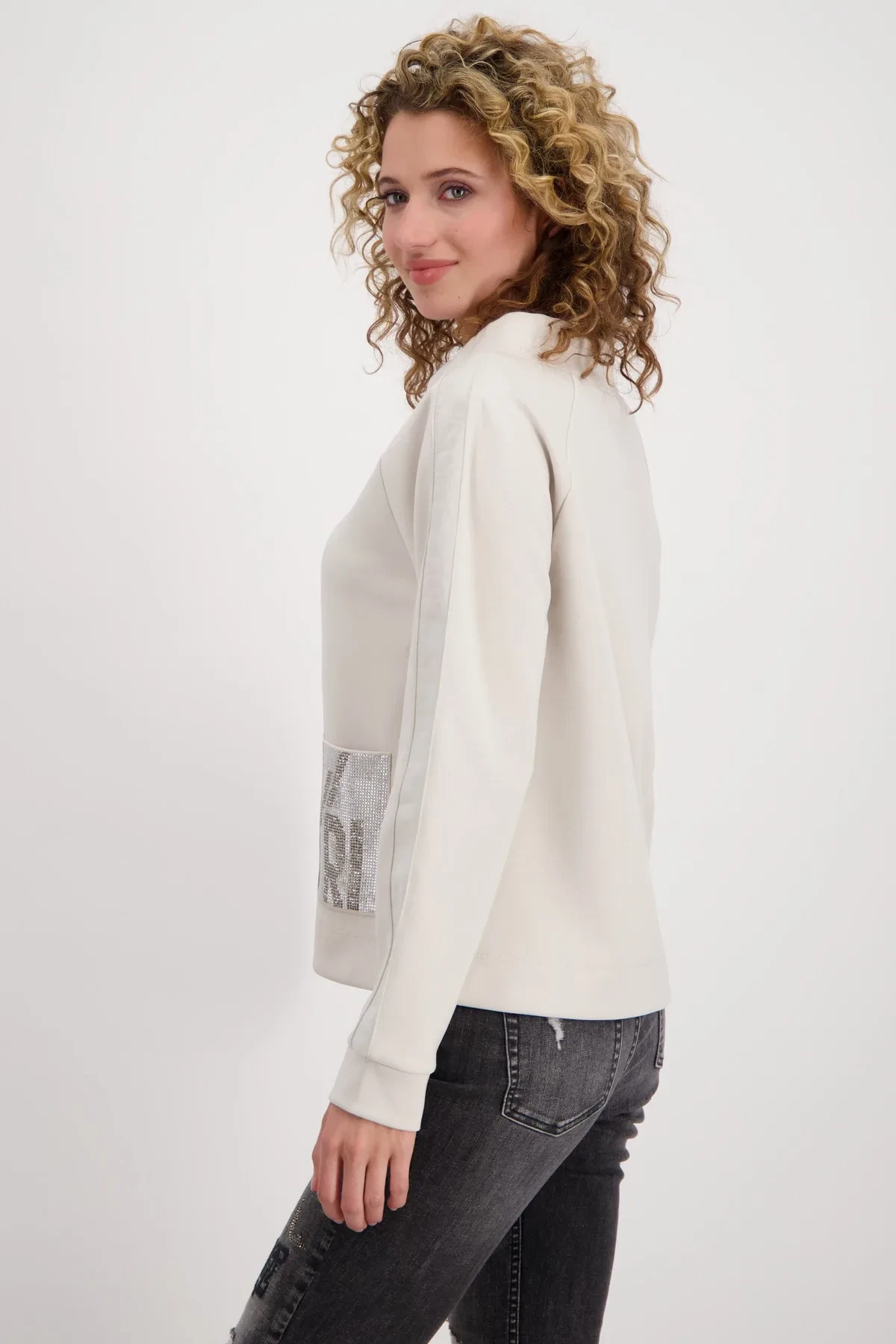 Monari sweatshirt sand 2