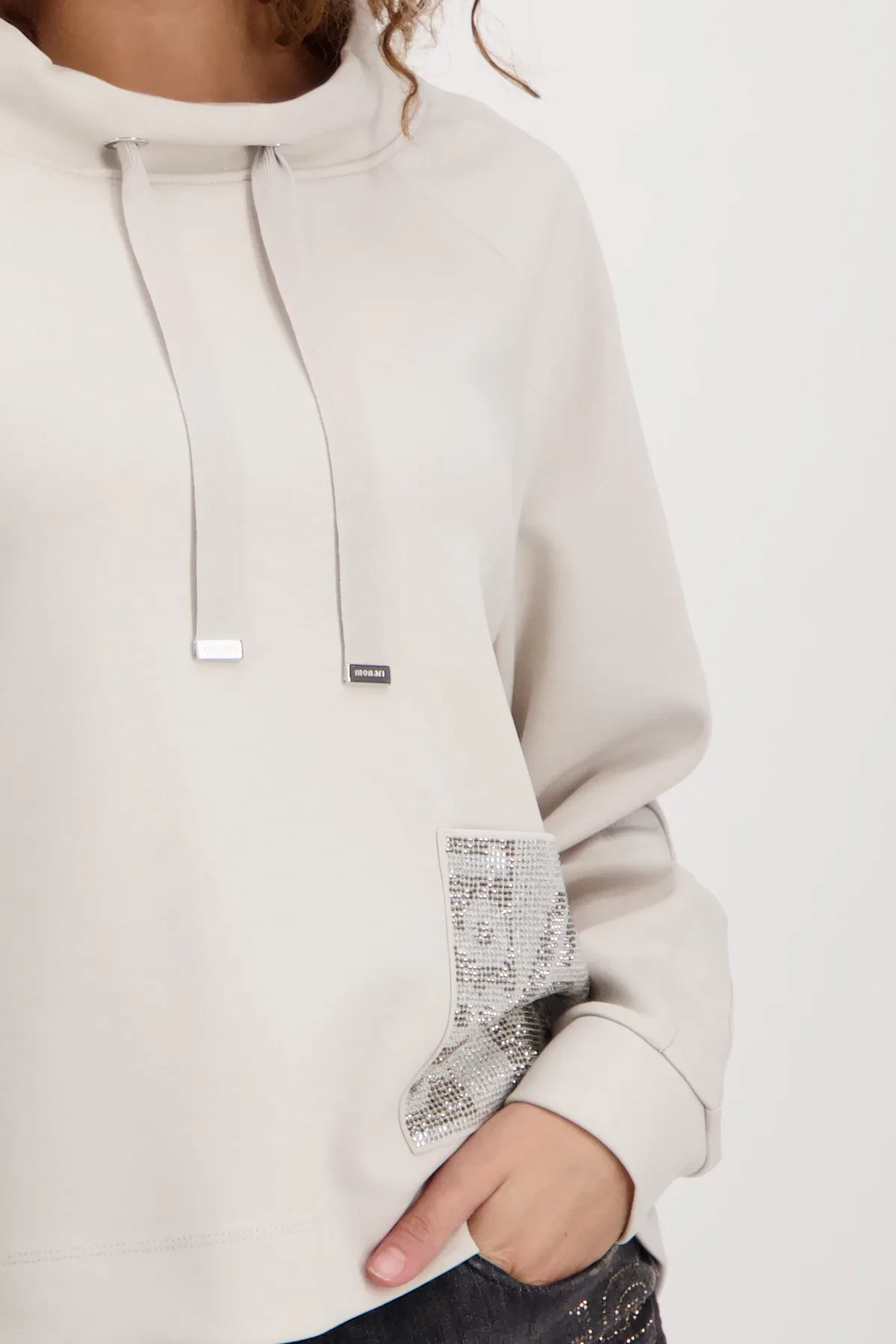 Monari sweatshirt sand 3