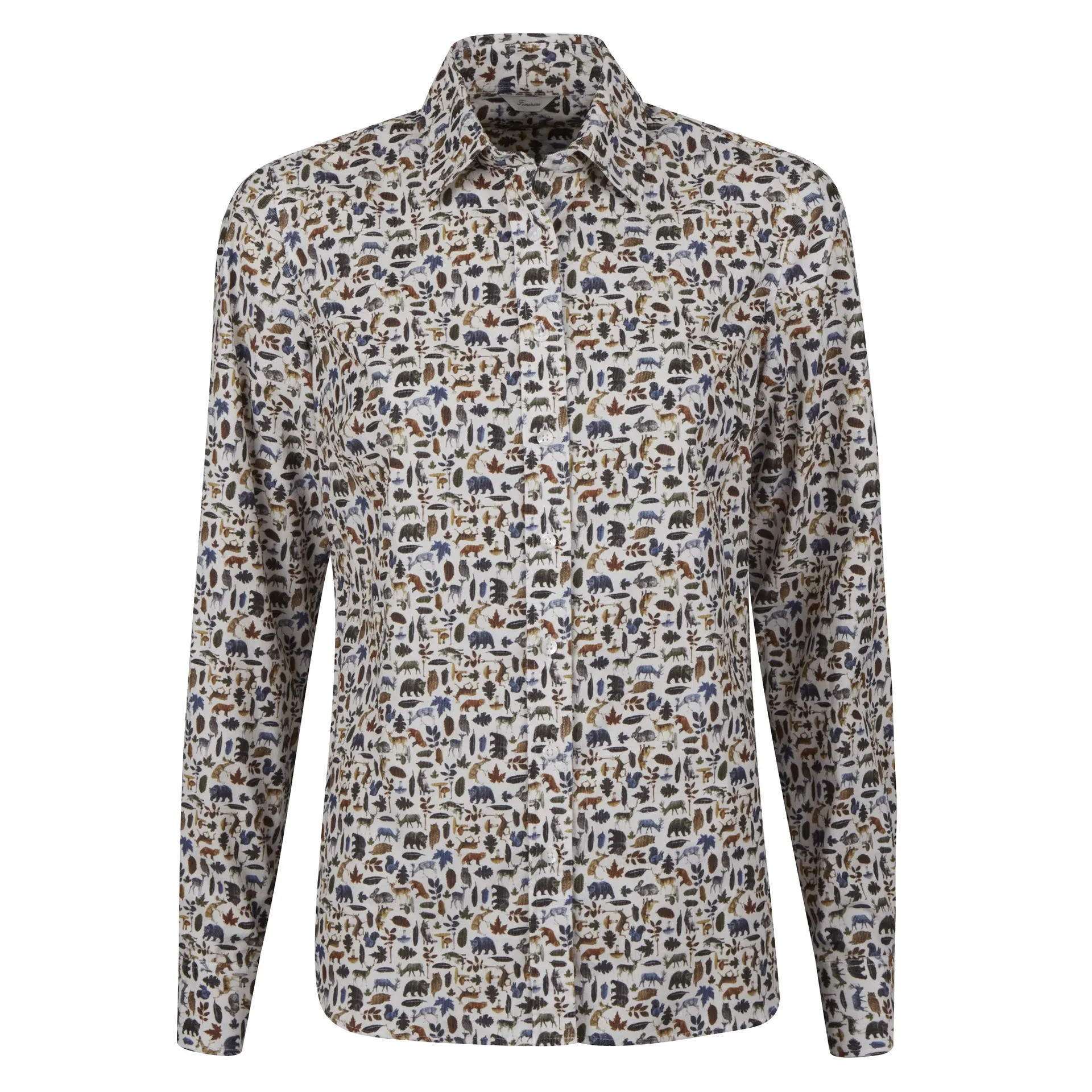 Stenstroems Skjorte Sanna Beige Patterned Manchester