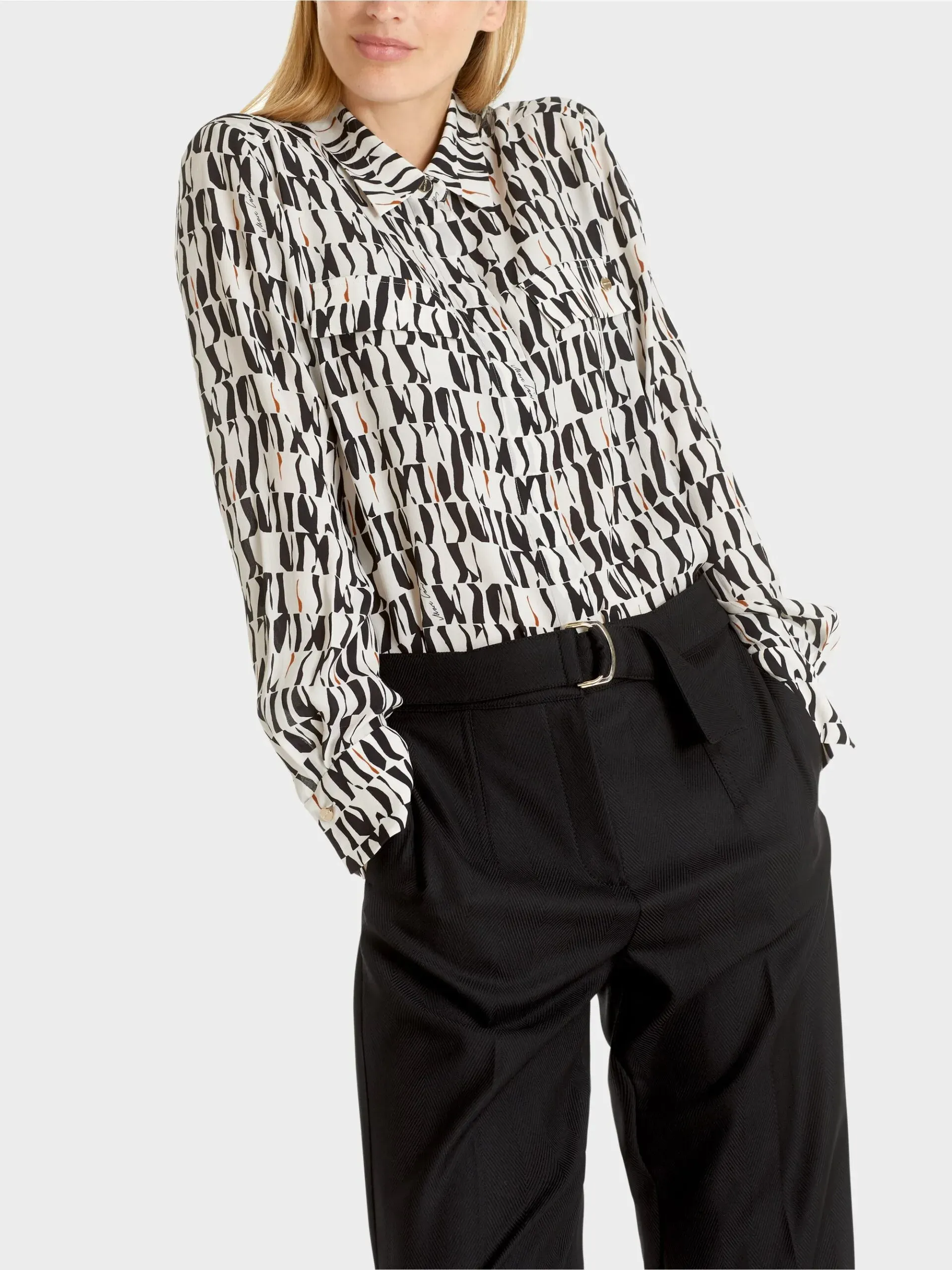 Marc Cain Collections bluse med print