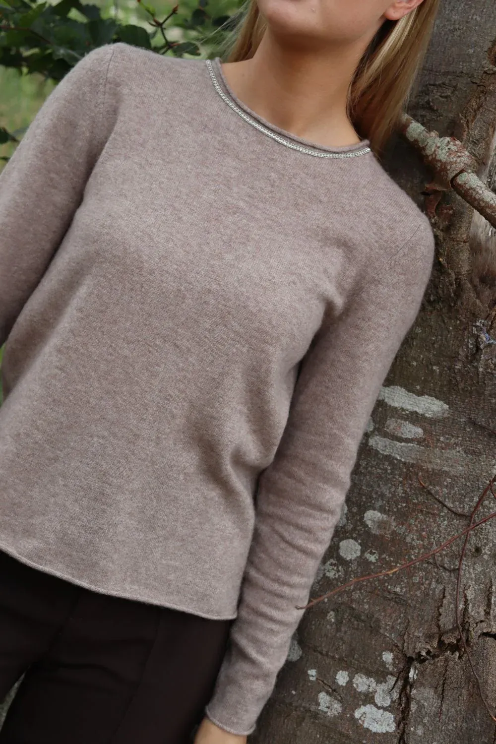OTAY Wanda Sweater Dark Sand 1