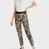 Marc Cain Sports elastiske bukser i leopard moenster