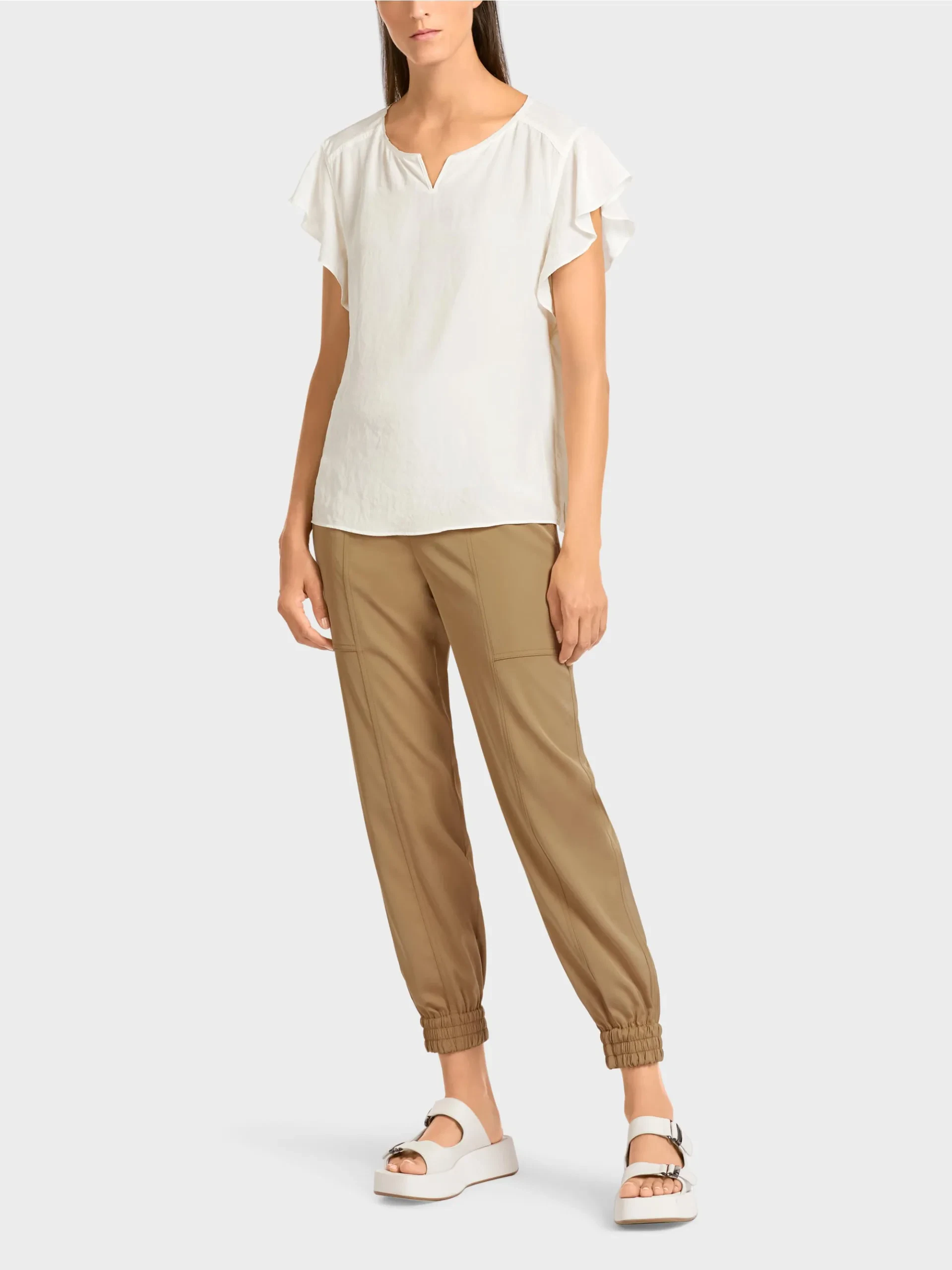 Marc Cain Sports bluse i råhvid