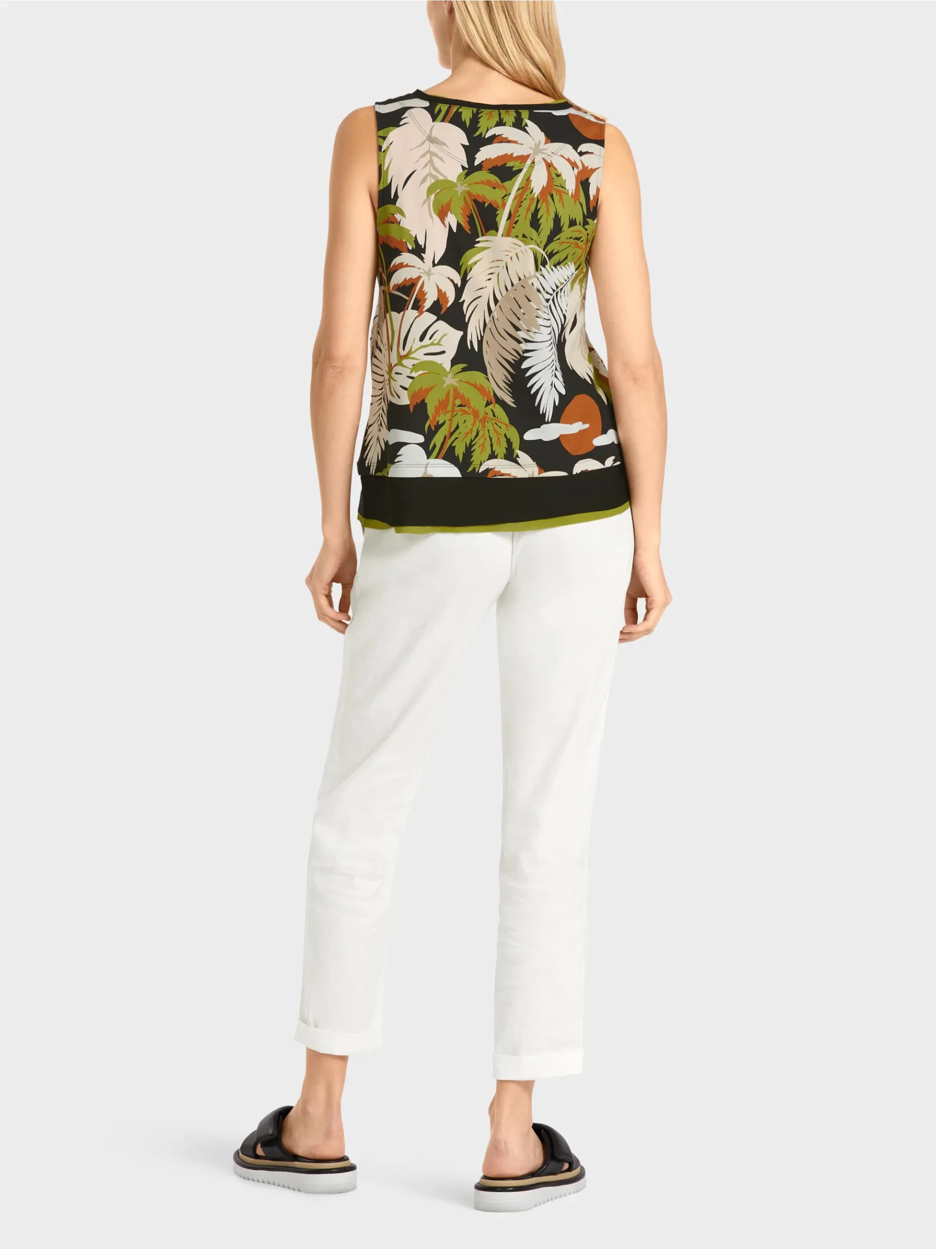 Marc Cain Collections top med tropisk print - Billede 2