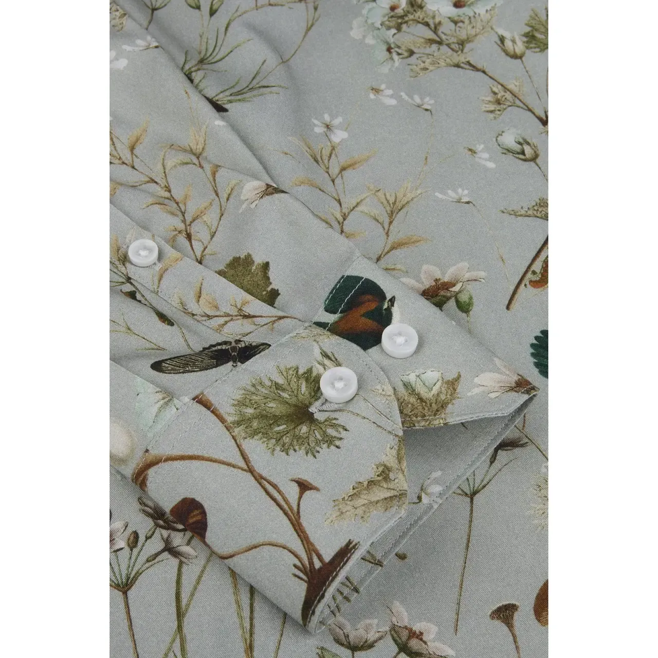 Stenstrøms Siri Green Patterned Shirt - Billede 5